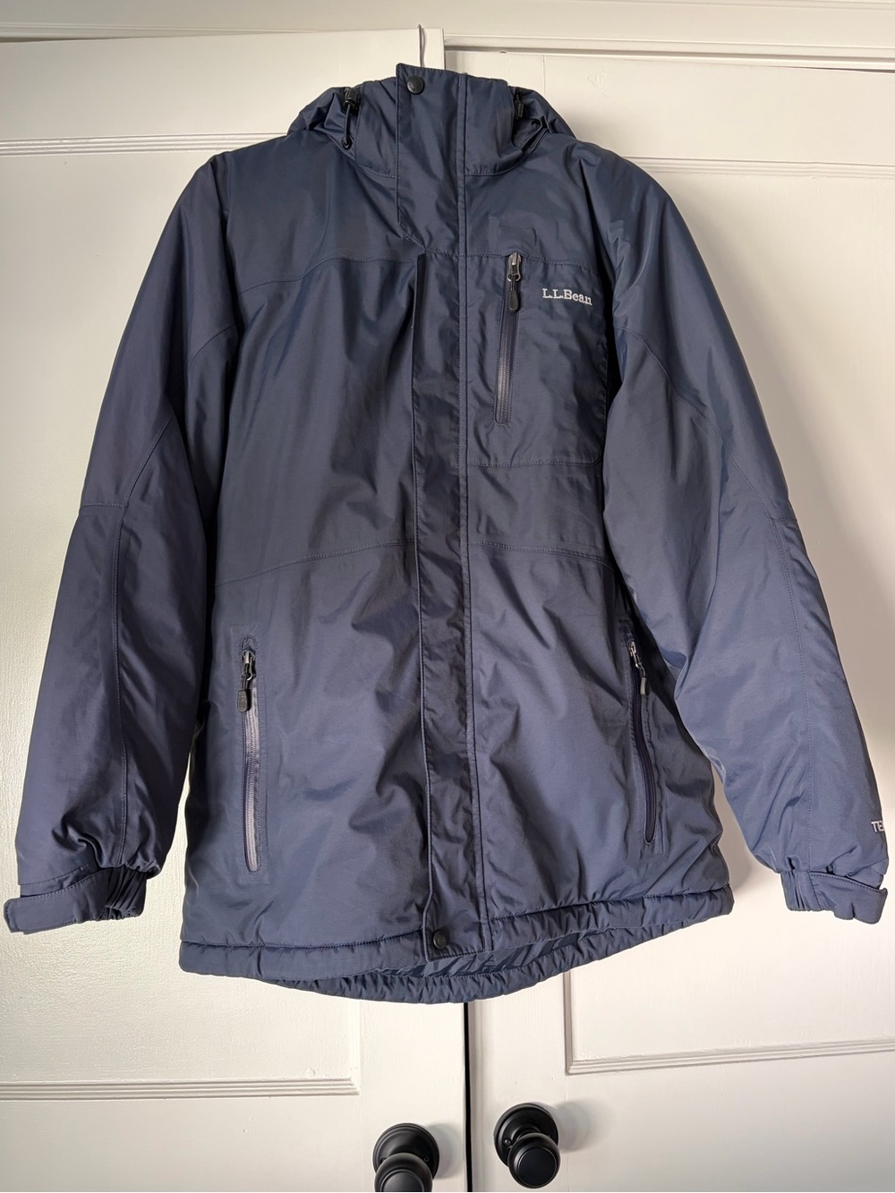 L.L. Bean Rugged Ridge Parka Jacket Men's M Medium Navy Blue